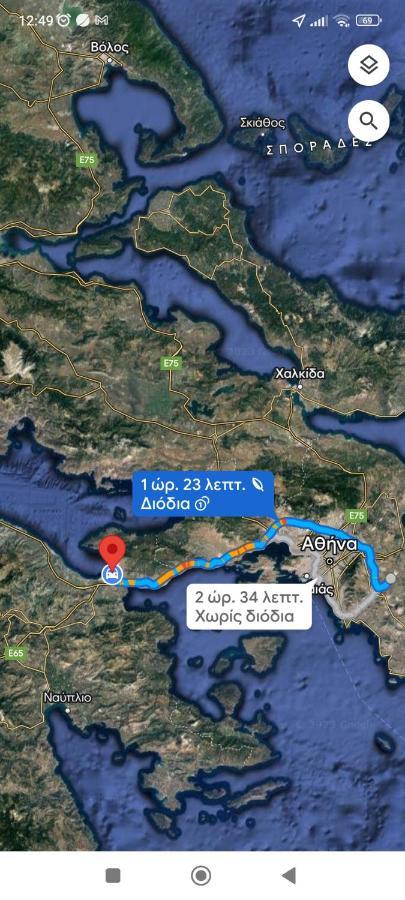 Studio Poseidonia Apartment 75Sqm Corinth Canal 外观 照片